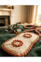 Hand Knitted Floral Phone Bag - Motifed Neck Strap Bag - 3