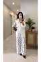 Nustre Ecru Laced Shirt and Pants Set - 5