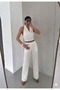 100% Cotton White Scallop Pattern Top and Bottom Set • Summer Breathable Fabric • Stylish Comfortable Women's Co-Ord Set