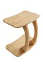 Type C Laptop Stand with Wheels – Seat Side Work Desk, Multi-Purpose Modern Atlantic Pine Side Table - 6
