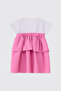 Baby Girl White-Pink Dress - 2