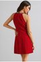 HALTER YAKA TAŞLI KREP MİNİ ELBİSE - 2