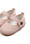 - Baby Quilted Mary Jane Soft Sole Shoes- Pink & Ivory- 0M to 24M - 5