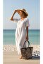 Leopard Riviera Straw Beach Bag – Large Size Premium Tote Bag - 3