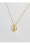 Steel Necklace with White Mineral Inside, with Polar Star in the Middle and White Stone Heart Around It. - 2