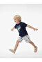 Cotton Striped Ecru Baby Boy Shorts 6Smb40077Tk - 2