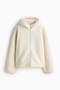 Hooded teddy sports jacket