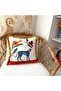 Boho Floral and Leopard Print Velvet Pillowcase – 50X50 cm – Decorative Throw Pillow Cover with Tassels - 4