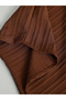 Men Brown Textured Stand Collar Short Sleeve Polo T-Shirt and Shorts Co-Ords - 5