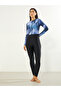 Pack of 2 - Marble Print One Piece Burkini and Chiffon Wrap Skirt - 2