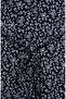 Bürümcük Fabric Patterned Belted Dress 0503-04 Navy Blue - 4