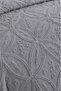Marina Modern Chenille Jacquard Dowry Set Double King Size Pique Coverlet Set / Bedspread Set 3 Pieces - 4