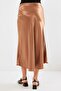 Women's Copper Satin Skirt - 3