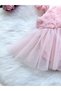 Bella Rose Detailed Holiday Special Day Baby Girl Romper - 7