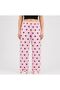 Women's Heart Patterned Pajama Bottoms with Elastic Waist, Comfortable Fit, Home Wear Pants - 4