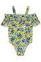 Gipeli Floral Swimsuit Set for Ages 2-12 - Yellow - 2