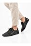 Men's black genuine leather orthopedic sole summer shoes - 3