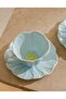 Green 2-Person Flower-Looking Porcelain Coffee Cup Set 90 ml - 2
