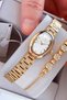 Premium Oval Case Women's Wristwatch Steel Band Japanese Movement Gift with Special Box Hmby2064C1 - 2