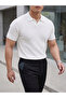 Polo Collar Men's Knitwear T-Shirt Regular Full Fit Open Collar