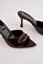 Spr-3791 Thin Heel Buckle Detail Slippers - 2