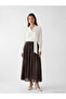 Patterned Flared Skirt with Elastic Waist