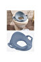 Children's Toilet Seat Adapter with Blue Handle - Educational Toilet Seat and Training Adapter with Non-Slip Base - 2