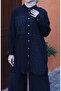 Double Pocket Patterned Cotton Linen Set - 5