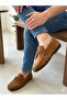 Men's Tan Suede Genuine Leather Flexible Sole Casual Loafer - 2