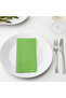 100 Double Layer Waiter's Folded Napkins (33X33 cm) - Green, Yellow, Pink - 4