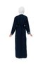 Hijab Evening Dress Palestinian Heritage Embroidered Two-Piece Abaya Set with Inner Dress and Belt - 6
