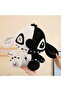 Dark Ghost Stitch Plush Toy – Black & White Soft Stuffed Doll with Black Eyes - 2