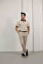 Men's Braided Cut-Off Collar T-Shirt - 2