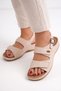 Beige Heel Spur Gel Sole Orthopedic Daily Women's Sandals