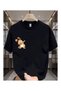 Rabbit Printed Large Size Oversize T-Shirt