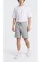 Men's Gray Color Shorts with Front Zipper Pockets, Side Pockets and Back Pockets
