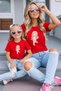 Mother-Daughter Matching Oversize T-Shirt 100% Cotton Printed Comfortable Fit Twin T-Shirt (Single Price)