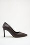 Black Pointed Toe Stiletto Thin Heeled Classic Stylish Office Daily Women's Heeled Shoes - 5