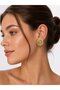 Brass Gold Color Amber Beaded Vintage Women's Earrings - 2