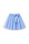 Girl's Tulle Skirt Set with Star Detail, Blue, Ages 5-13 - 3