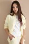 Yellow Stripe Patterned Shirt and Wide Leg Pants, Girl's 3-Piece Set 24080 - 6