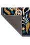 Sdt Undersea Abstract Coral and Evil Eye Navy Blue Woven Base Decorative Carpet Sdt1122 - 5