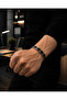 Steel & Ceramic Energy Bracelet, Men's Bracelet with Magnetic Magnets, Does Not Tarnish, Adjustable, Water Resistant - 5