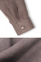 Women's Gia 100% Natural Linen Shirt - Classic Collar Basic Minimalist Design Brown W207-K0401-02 - 7