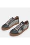 Women's large size genuine leather sports shoes -41-42-43-44-gray leather - 2