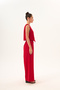 Red Vest and High-Waisted Wide-Leg Pants Eden Set - 3