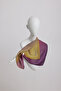 Ahenk Gradient Patterned Double-Sided Scarf - Dark Yellow Purple - 2
