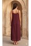 Flower Applique Detail, Adjustable Straps, Aerobin Fabric, Comfortable Cut, Strap Dress - 4