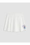 Stitch Printed Girls' Soft Touch Shorts Skirt