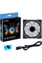 Lian Li UNI Fan SL-Infinity 120 - Triple Pack (Reverse Blade) ARGB Fan-Daisy-Chain Design-Infinity Mirror-Cable Management-Customizable Lighting Effects w/Controller- Black (12RSLIN3B) - 8
